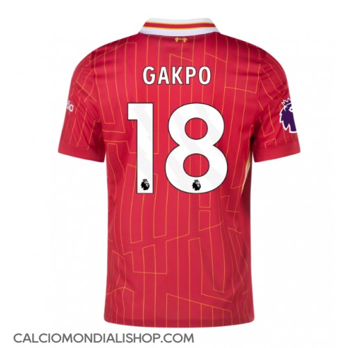 Maglie da calcio Liverpool Cody Gakpo #18 Prima Maglia 2024-25 Manica Corta